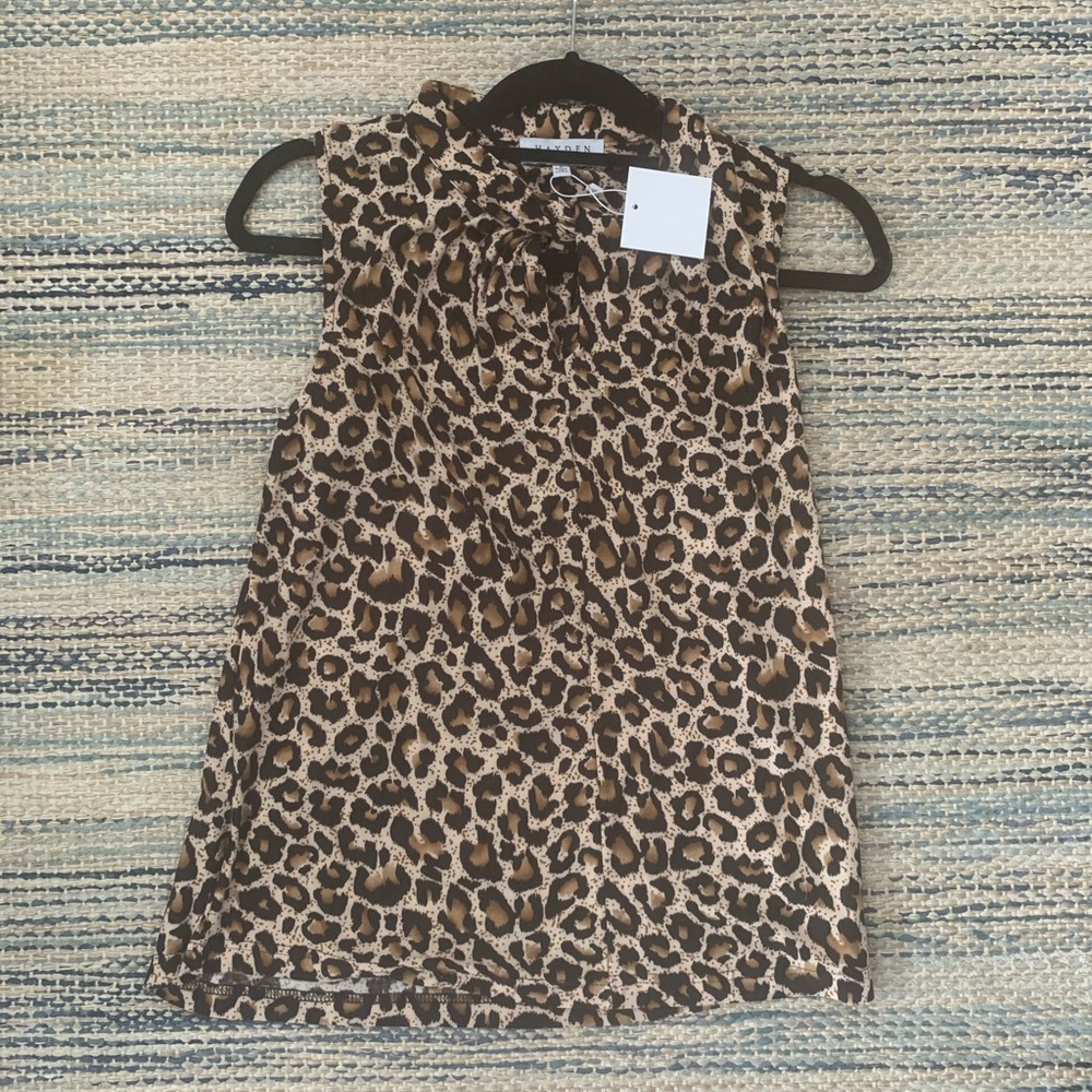 Leopard Tank Top Blouse